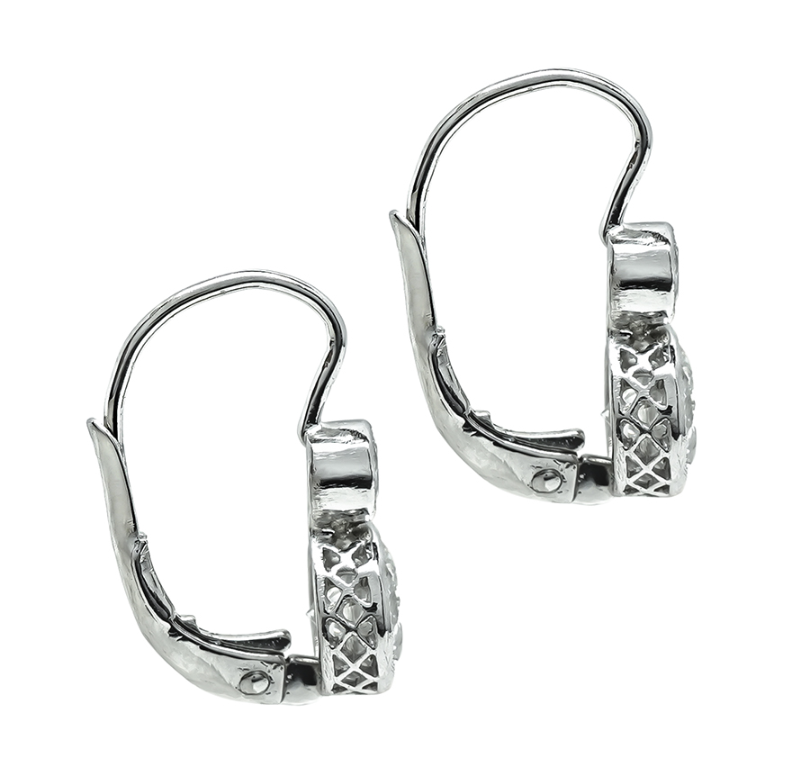 Estate GIA Certified 1.68ct Diamond Earrings