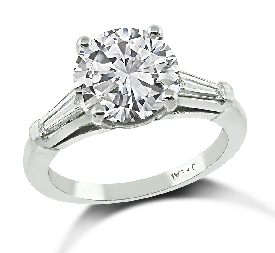 Estate GIA Certified 1.94ct Diamond Engagement Ring