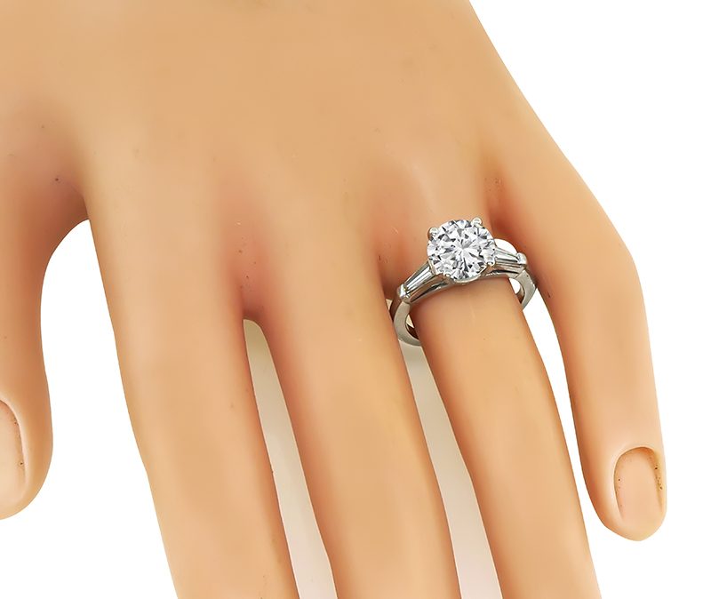 Estate GIA Certified 1.94ct Diamond Engagement Ring