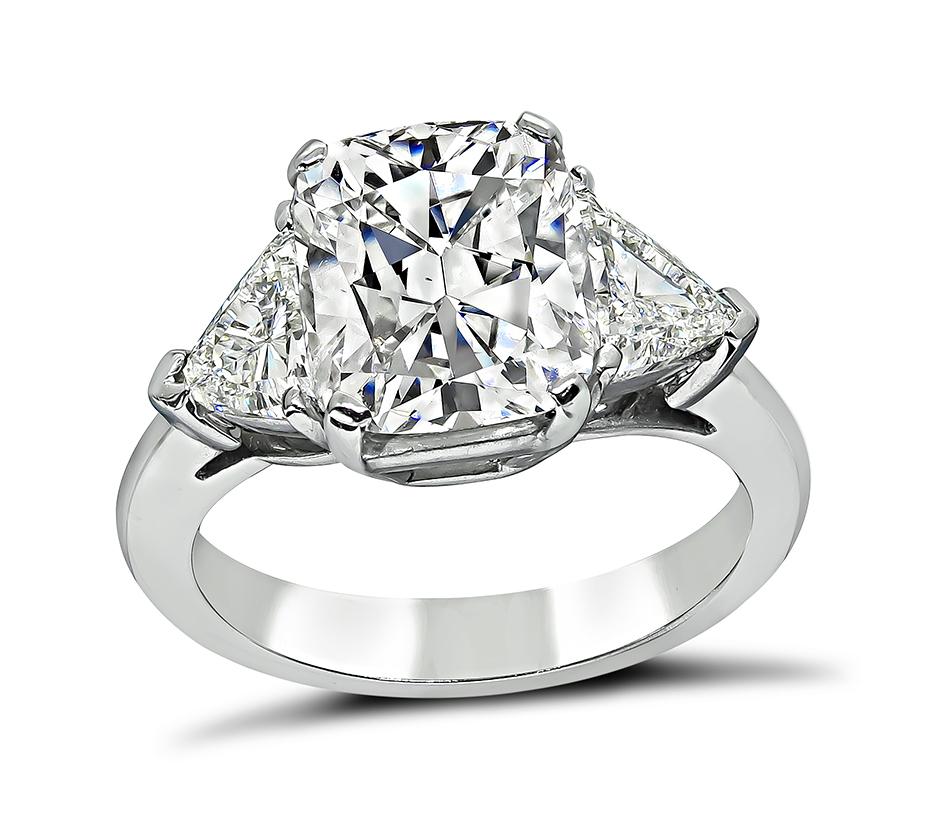 Estate GIA Certified 3.02ct Diamond Engagement Ring