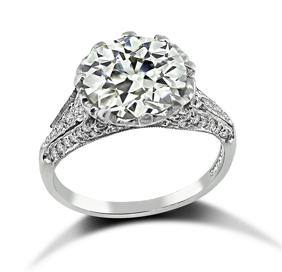 Estate Sophia D. GIA Certified 3.08ct Engagement Ring