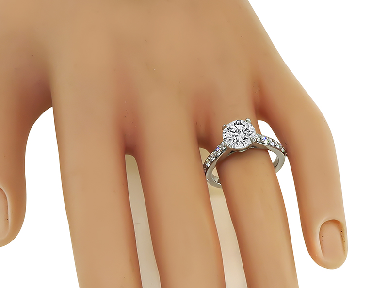 Estate GIA Certified 2.00ct Diamond Engagement Ring