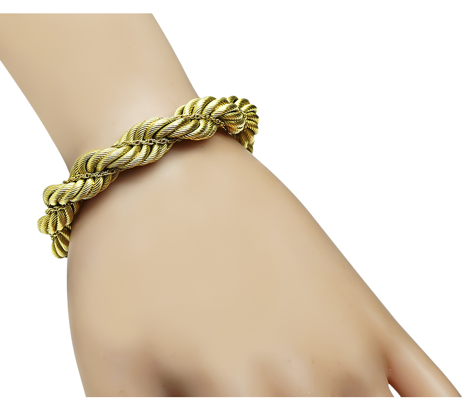 Estate Gold Rope Bracelet