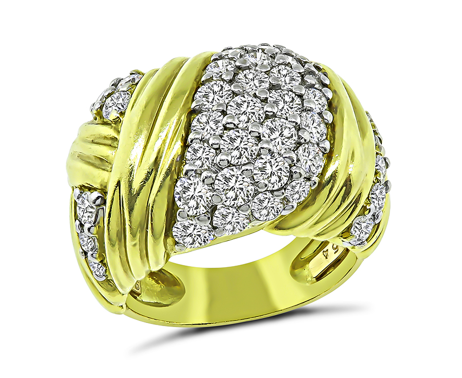 Estate Jose Hess 2.25ct Diamond Gold Ring