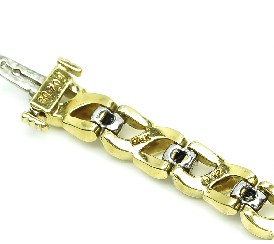 Estate Kurt Wayne 1.50ct Diamond Gold Bracelet