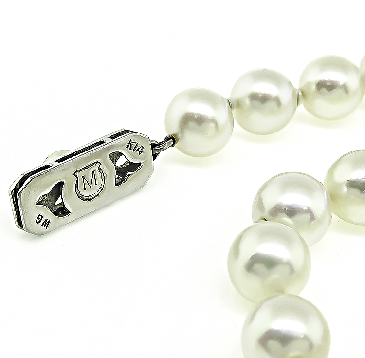 1960s Mikimoto Pearl Necklace