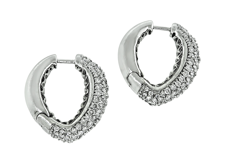 Estate Sonia B 3.00ct Diamond Earrings