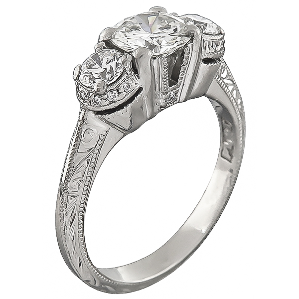 Estate 0.84ct Diamond Tacori Engagement Ring