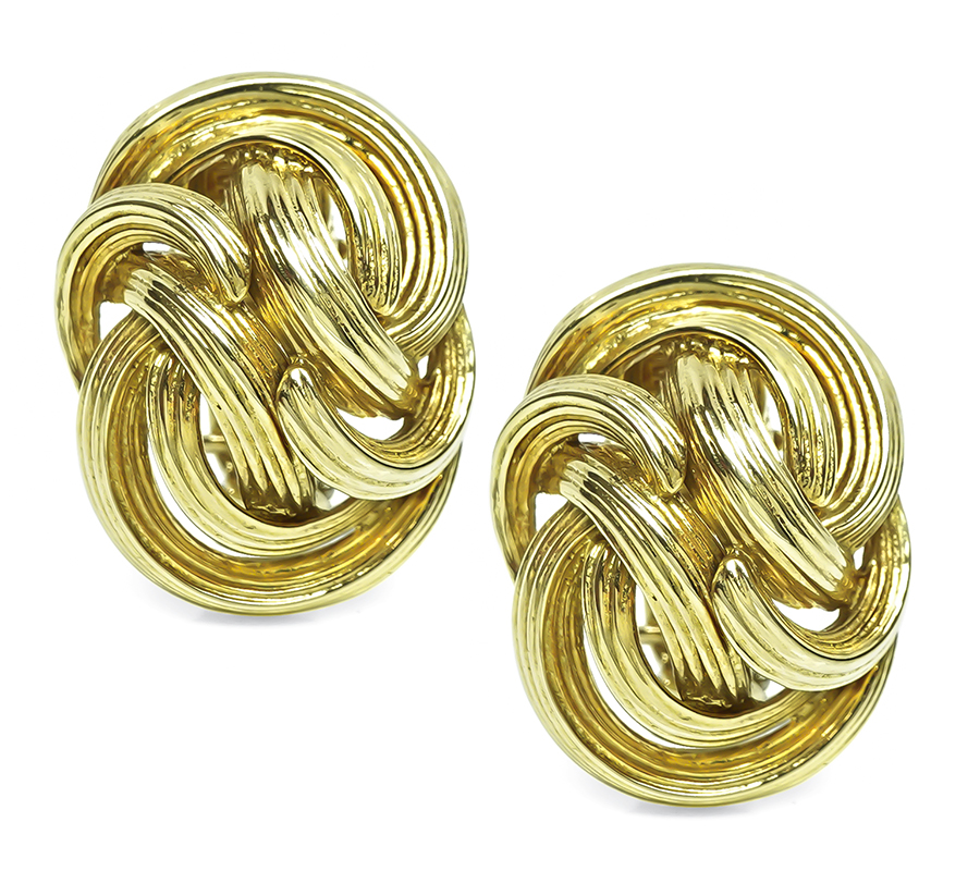 Estate Tiffany & Co Gold Earrings
