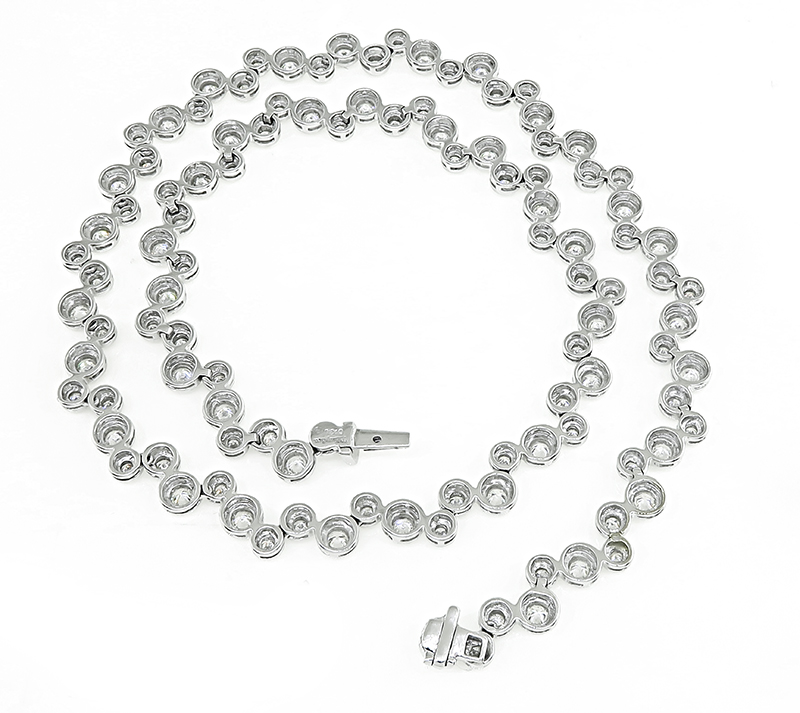 Estate Tiffany & Co 10.00ct Diamond Bubbles Necklace