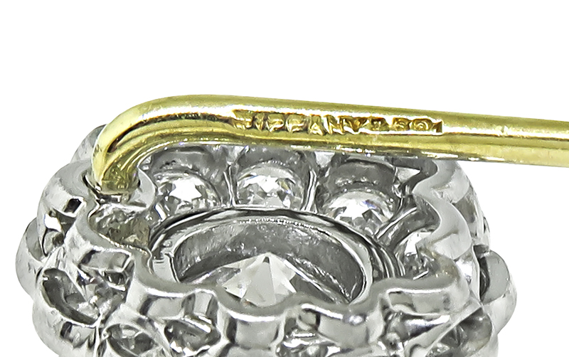 Diamond Platinum Gold Stick Pin