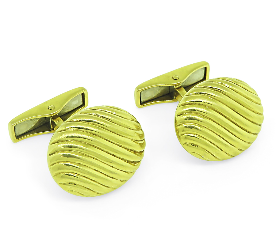 Estate Tiffany & Co Gold Cufflinks