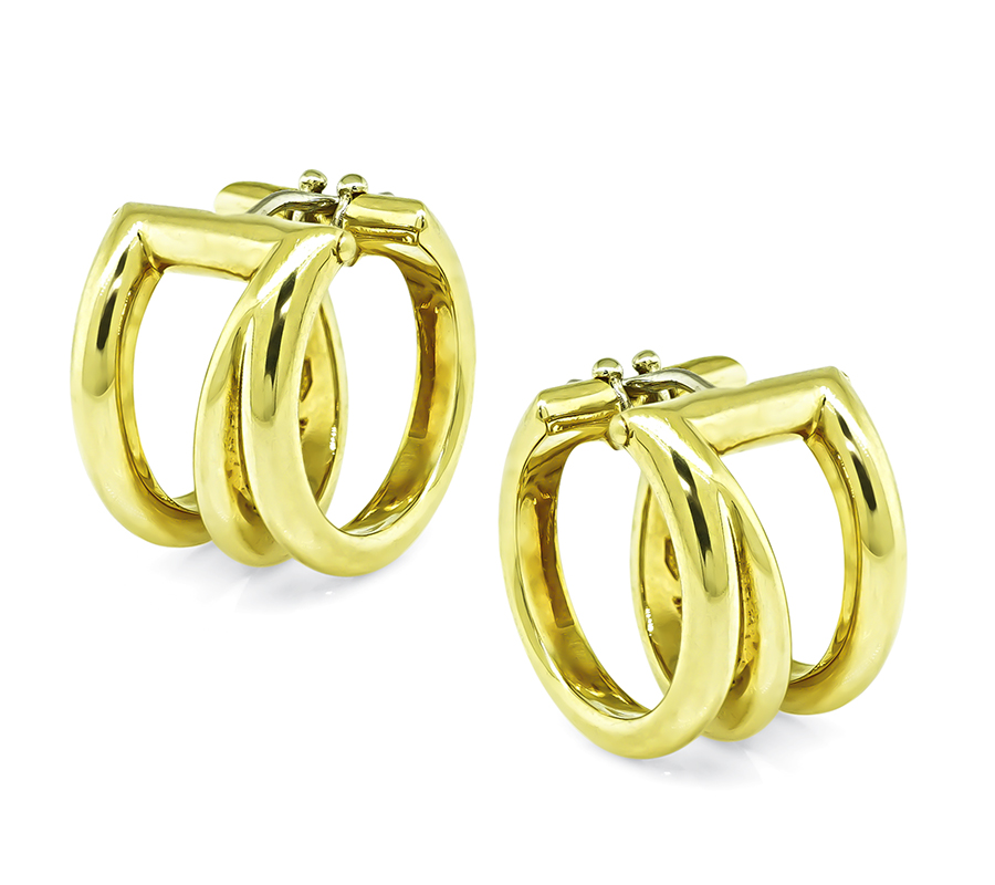 Estate Tiffany & Co Gold Earring