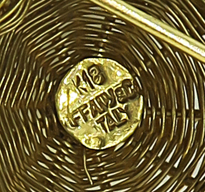 Vintage Tiffany & Co Diamond Sapphire Gold Hat Pin
