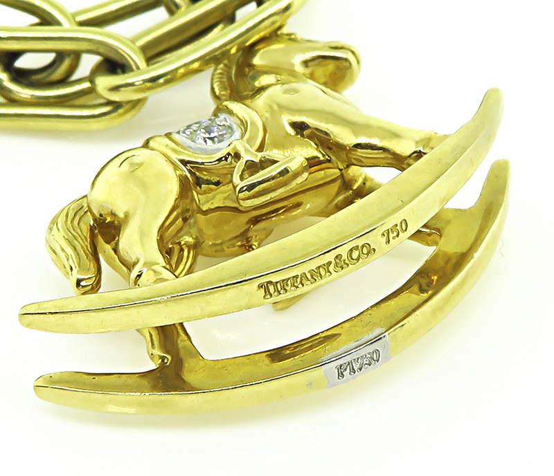 Estate Tiffany & Co Horse Pendant Necklace
