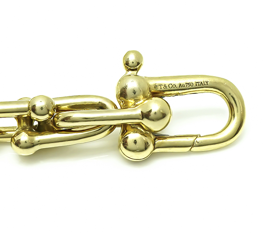 Estate Tiffany & Co 18k Gold Hardwear Necklace