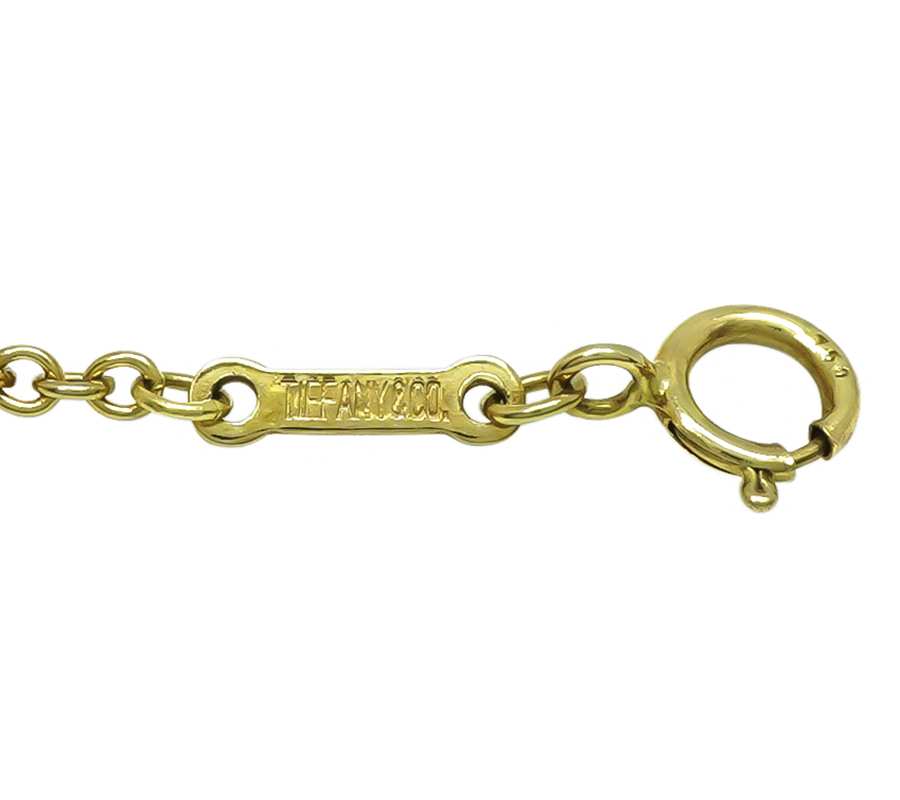 Estate Tiffany & Co Elsa Peretti Gold Starfish Necklace