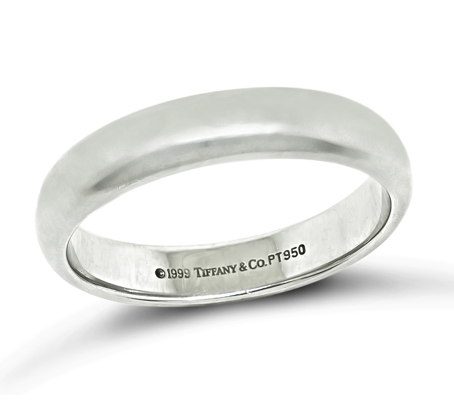 Estate Tiffany & Co Platinum Wedding Band