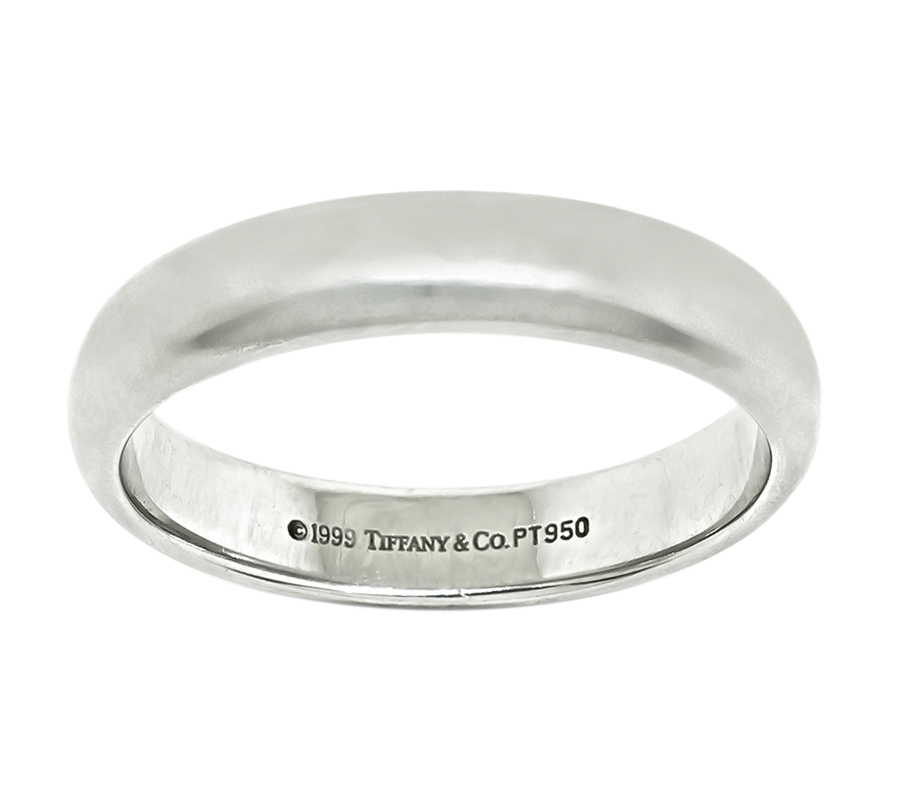 Estate Tiffany & Co Platinum Wedding Band