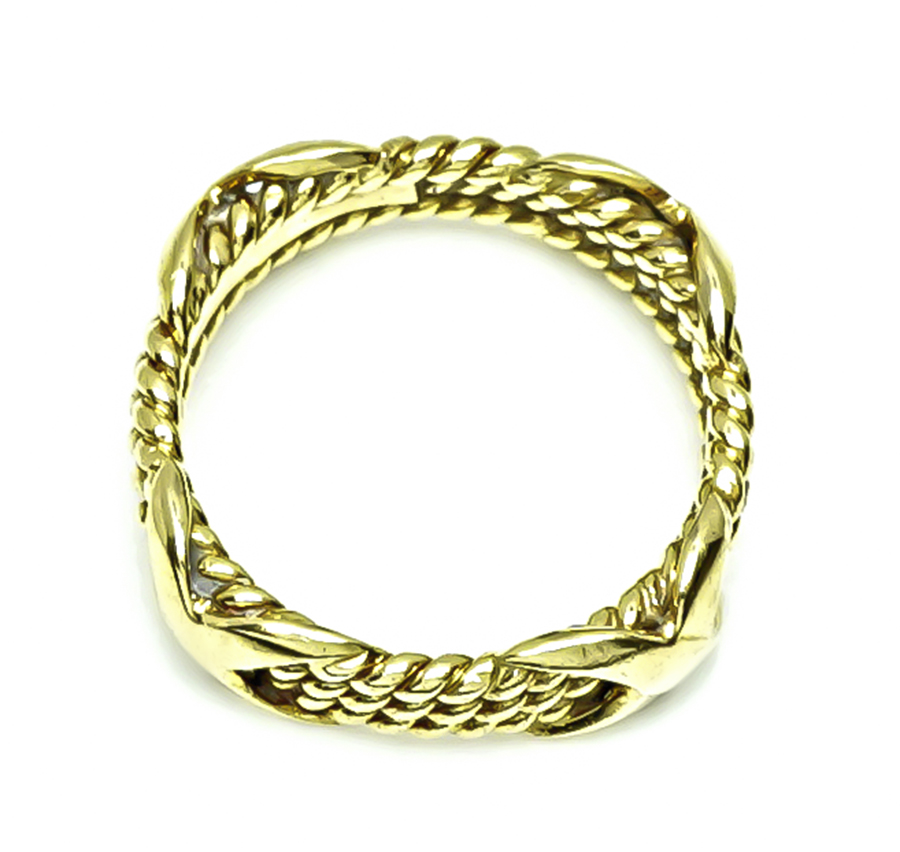 Estate Tiffany & Co Schlumberger Gold Ring