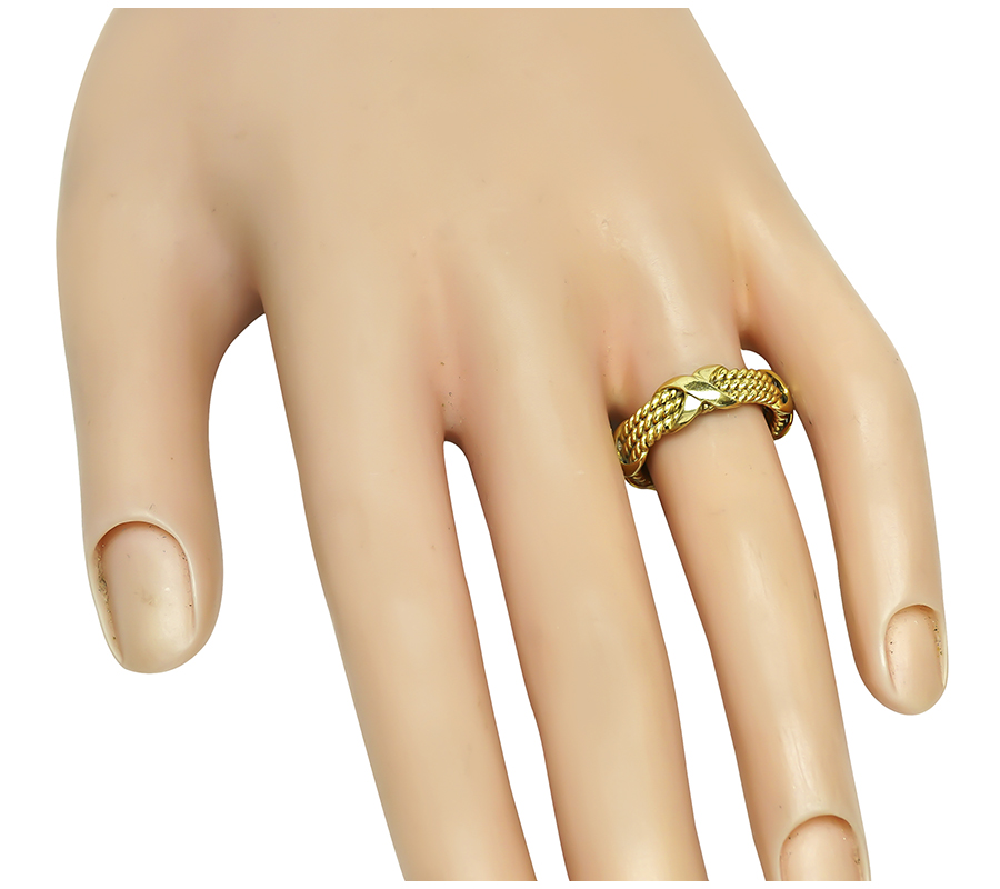 Estate Tiffany & Co Schlumberger Gold Ring