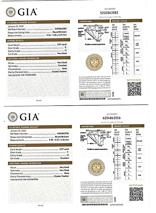 Estate GIA Certified 1.14cttw Diamond Stud Earrings