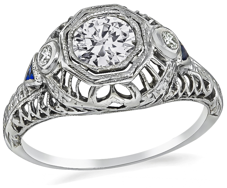 Vintage 0.42ct Diamond Engagement Ring
