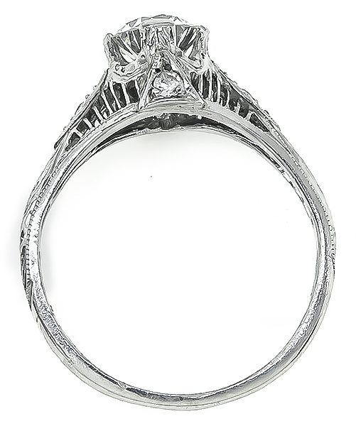 Vintage 0.65ct Diamond Engagement Ring
