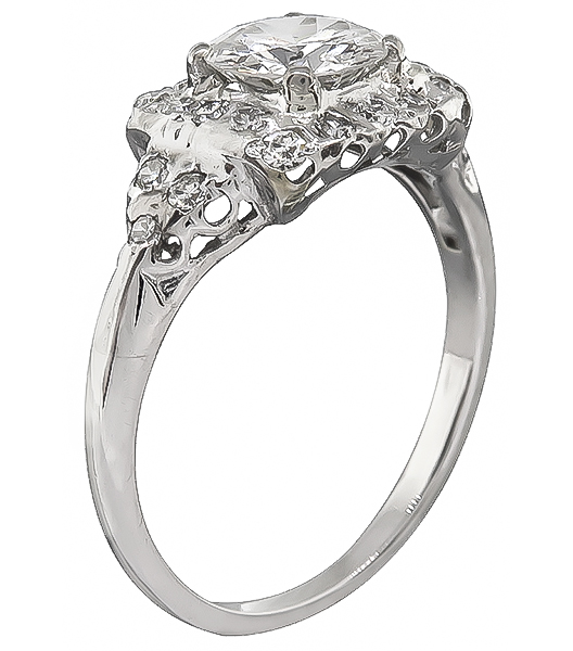 Vintage 0.86ct Diamond Engagement Ring