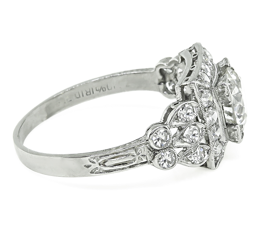 Art Deco 1.00ct Diamond Engagement Ring