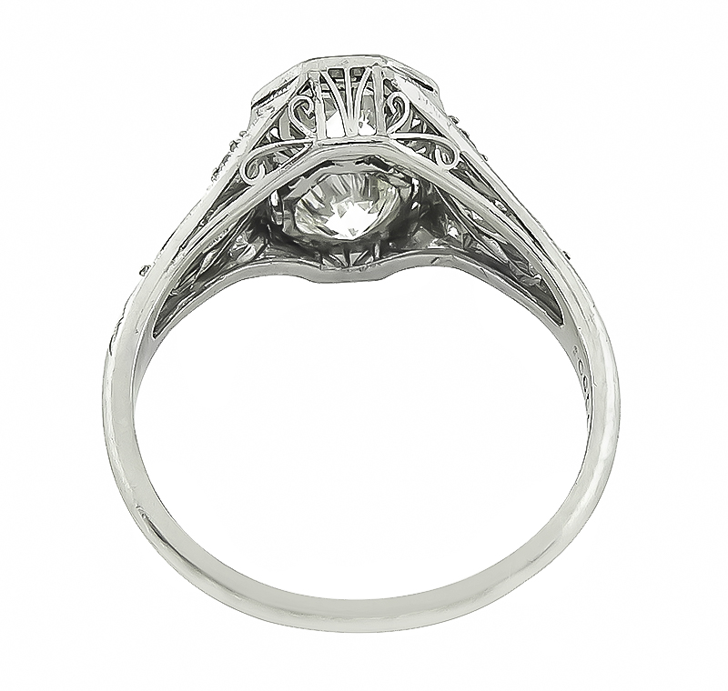 Vintage 1.11ct Diamond Ring