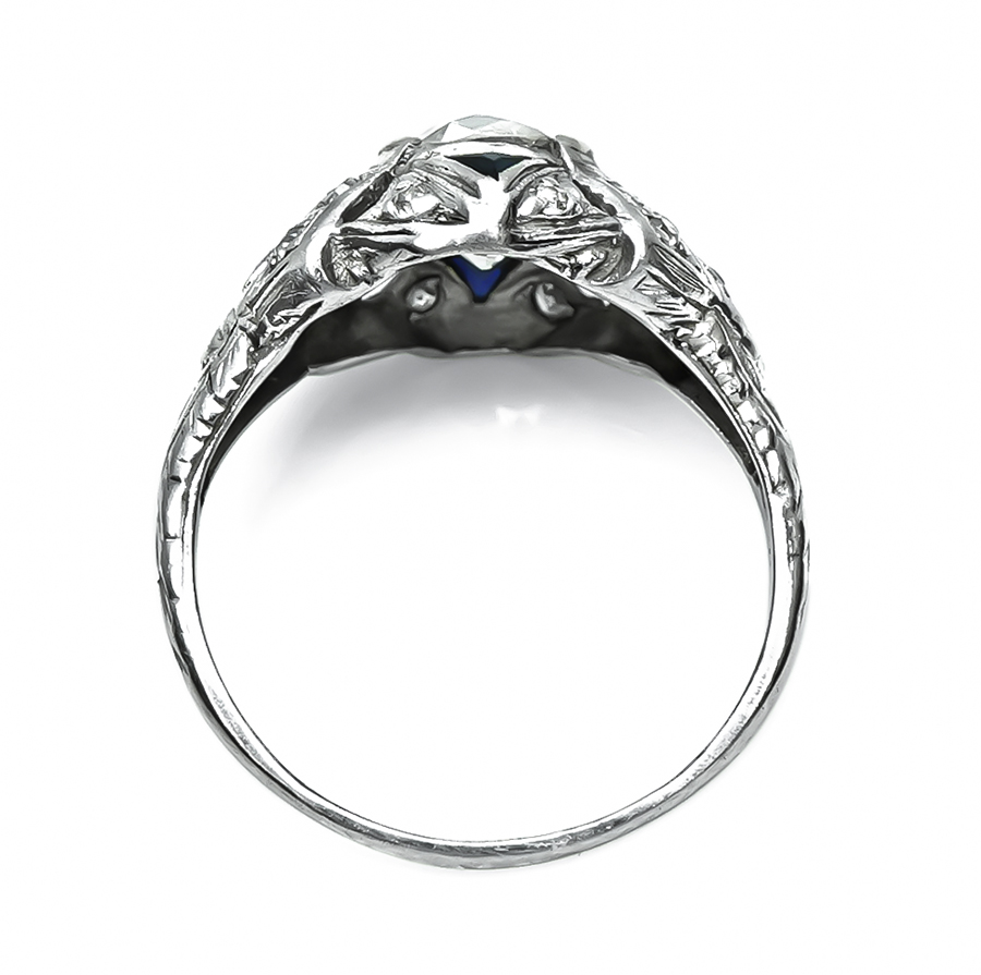 Art Deco 1.39ct Diamond Engagement Ring