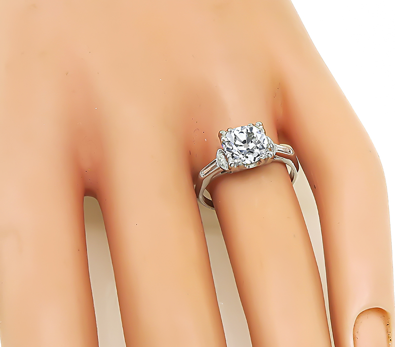 1930's 1.72ct Diamond Engagement Ring