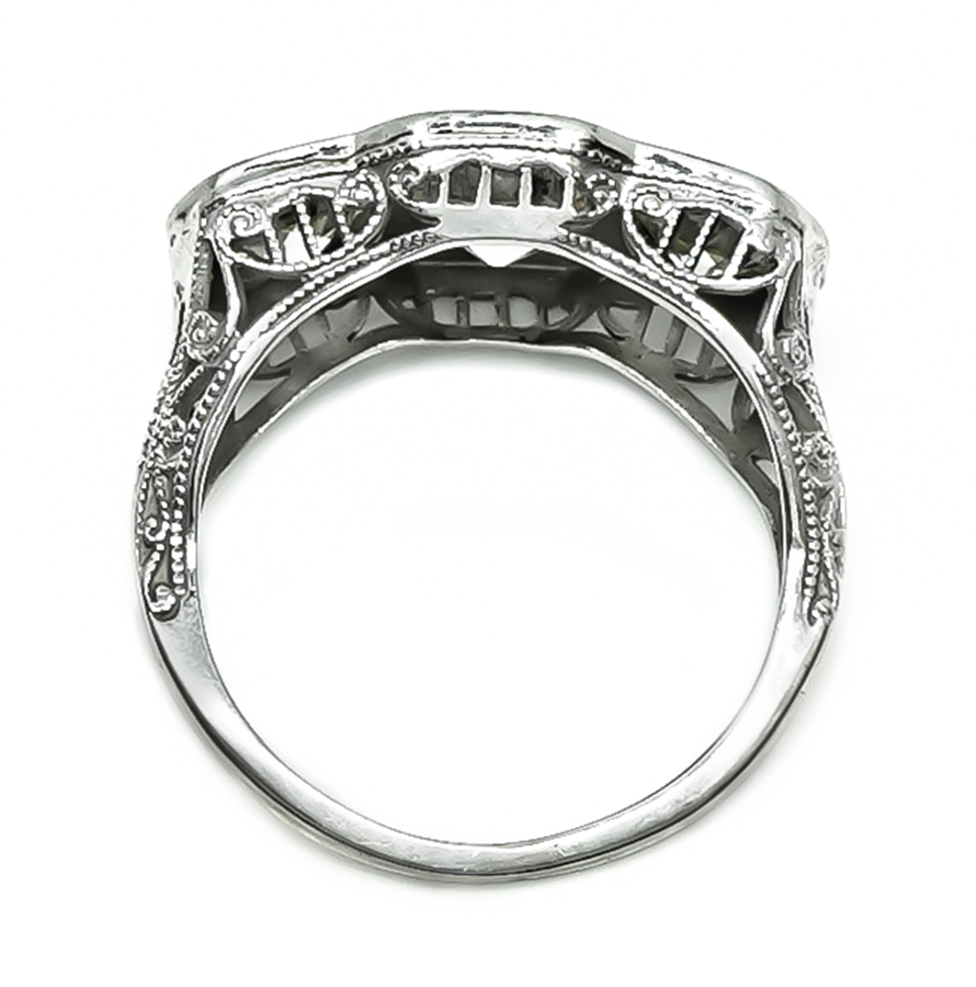 Vintage 1.75cttw Diamond Gold 3 Stone Ring
