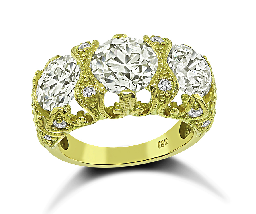 Vintage 4.80cttw Diamond Anniversary Ring