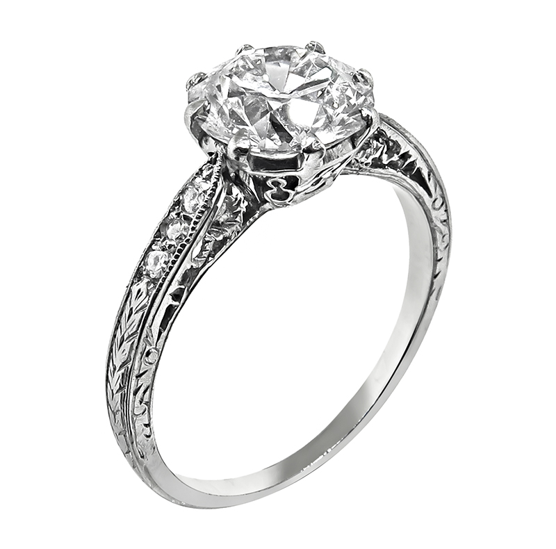 Diamond Platinum Engagement Ring