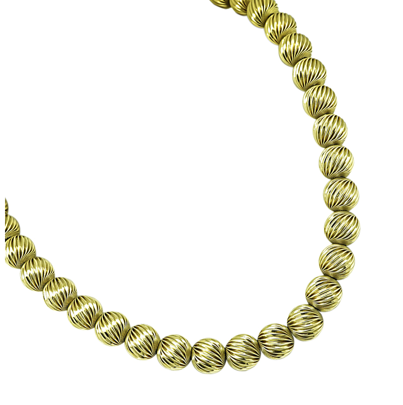 1940s Gold Bead Necklace