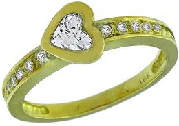 0.40ct diamond gold ring photo 1