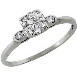 diamond 14k white gold engagement ring 1