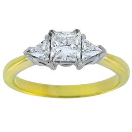 14k yellow gold diamond engagement ring 1