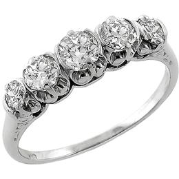  diamond platinum  ring 1