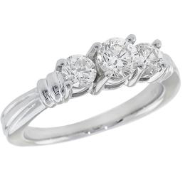  diamond  platinum engagement ring 1