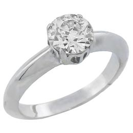 platinum solitaire diamond ring 1