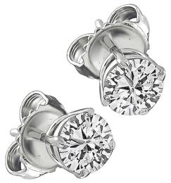 1.14ct Diamond Studs Earrings Photo 1