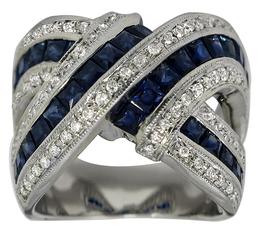 sapphire diamond gold ring 1 