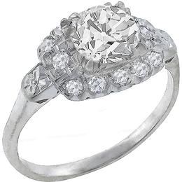 diamond platinum engagement ring 1