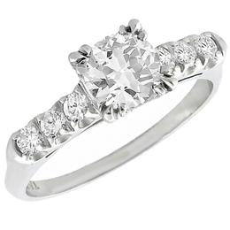 diamond platinum engagement ring 1