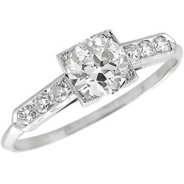  diamond platinum engagement ring 1