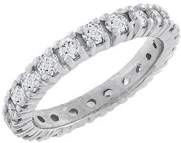 2.00ct diamond eternity wedding band photo 1