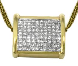 2.00ct Diamond Gold  Slide Pendant